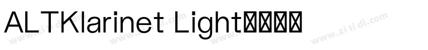 ALTKlarinet Light字体转换